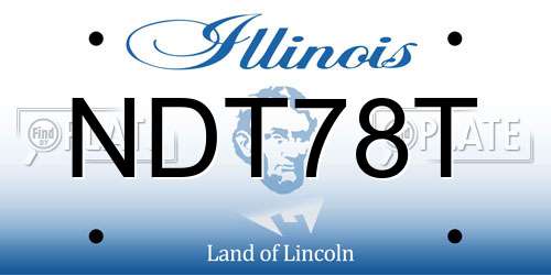 NDT78T Illinois License Plate