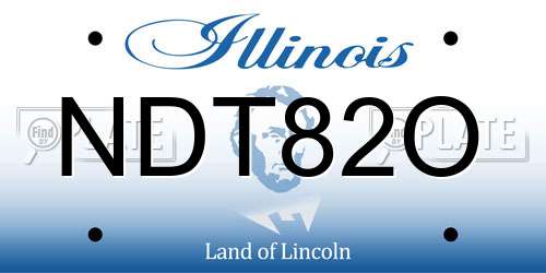 NDT82O Illinois License Plate
