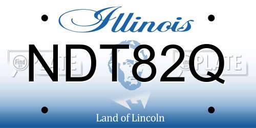 NDT82Q Illinois License Plate