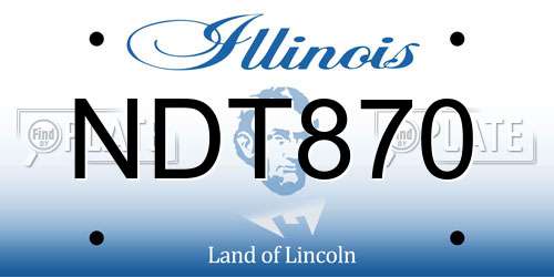 NDT870 Illinois License Plate
