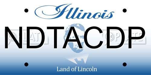 NDTACDP Illinois License Plate