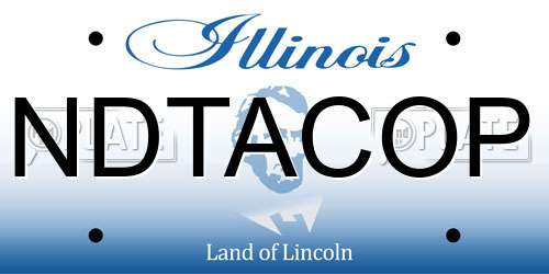 NDTACOP Illinois License Plate
