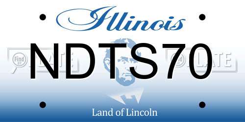 NDTS70 Illinois License Plate