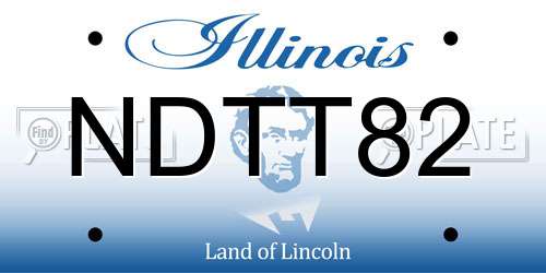 NDTT82 Illinois License Plate