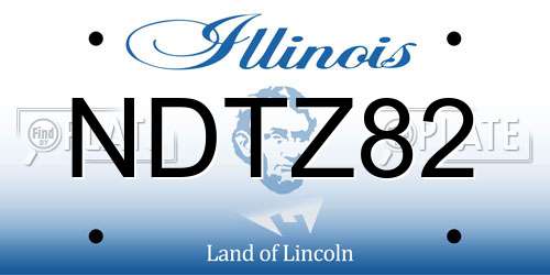 NDTZ82 Illinois License Plate