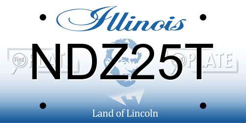 NDZ25T Illinois License Plate