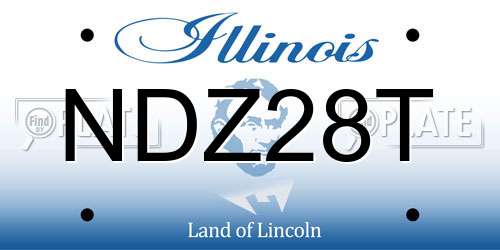 NDZ28T Illinois License Plate