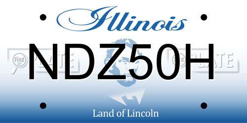 NDZ50H Illinois License Plate