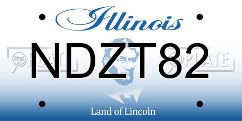 NDZT82 Illinois License Plate