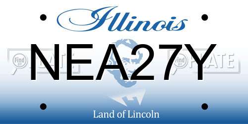 NEA27Y Illinois License Plate