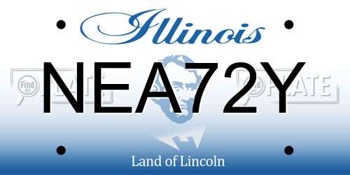 NEA72Y Illinois License Plate