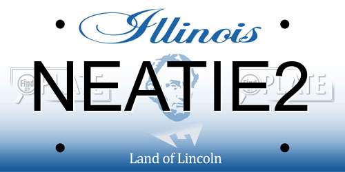 NEATIE2 Illinois License Plate