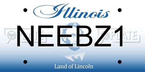 NEEBZ1 Illinois License Plate