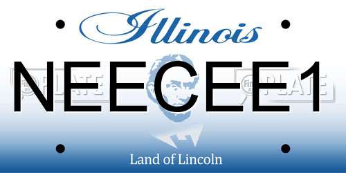 NEECEE1 Illinois License Plate