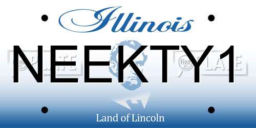 NEEKTY1 Illinois License Plate