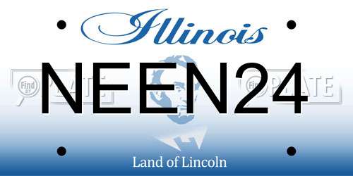 NEEN24 Illinois License Plate