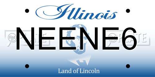 NEENE6 Illinois License Plate