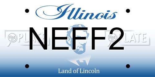 NEFF2 Illinois License Plate