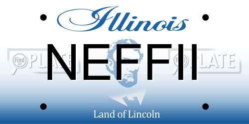 NEFFII Illinois License Plate