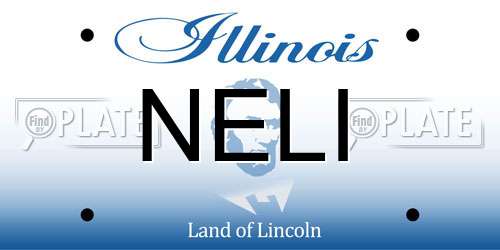 NELI Illinois License Plate