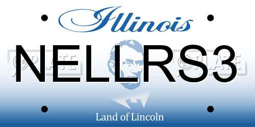 NELLRS3 Illinois License Plate