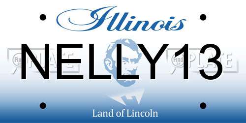 NELLY13 Illinois License Plate