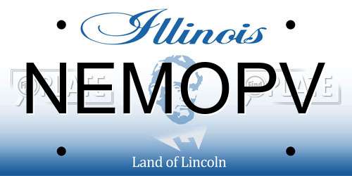 NEMOPV Illinois License Plate