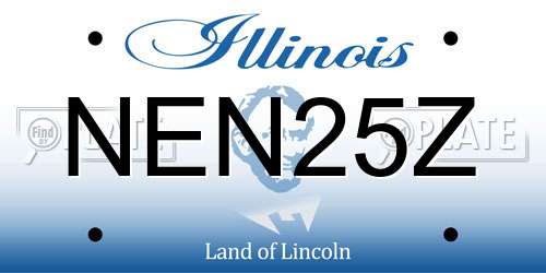 NEN25Z Illinois License Plate