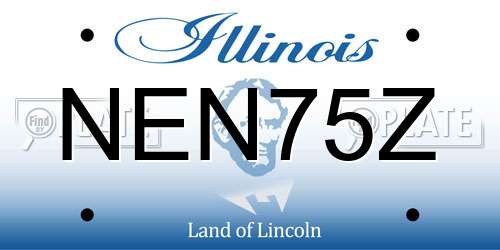NEN75Z Illinois License Plate