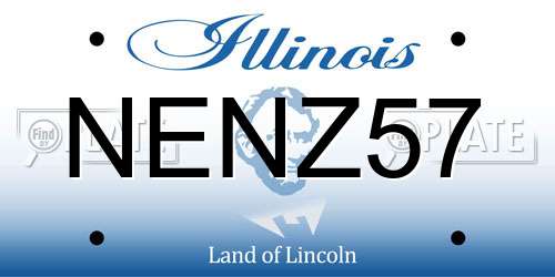 NENZ57 Illinois License Plate