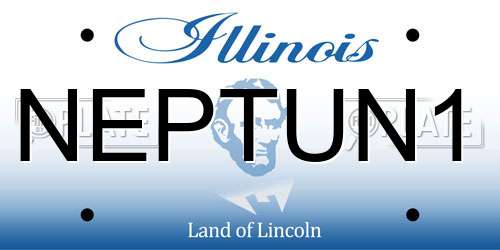 NEPTUN1 Illinois License Plate