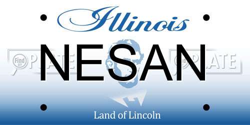 NESAN Illinois License Plate