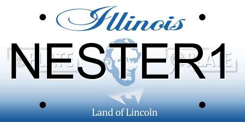NESTER1 Illinois License Plate
