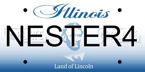 NESTER4 Illinois License Plate