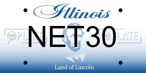 NET30 Illinois License Plate