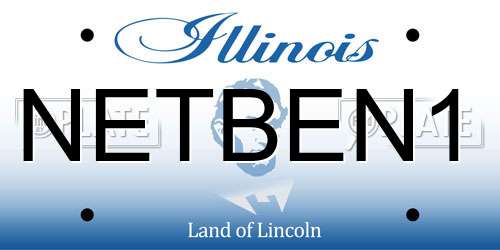 NETBEN1 Illinois License Plate