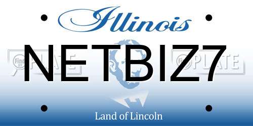 NETBIZ7 Illinois License Plate