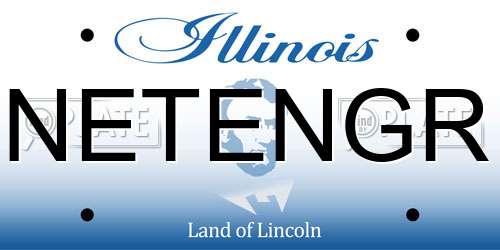 NETENGR Illinois License Plate
