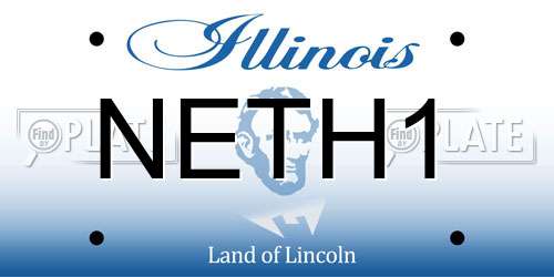 NETH1 Illinois License Plate