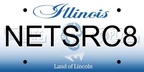 NETSRC8 Illinois License Plate