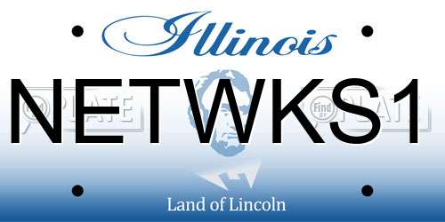 NETWKS1 Illinois License Plate
