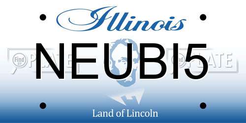 NEUBI5 Illinois License Plate