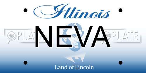 NEVA Illinois License Plate