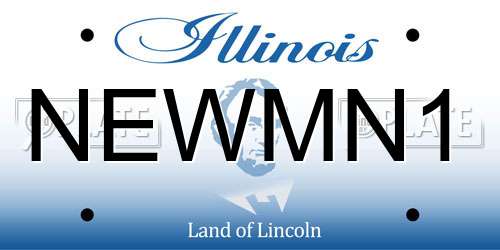 NEWMN1 Illinois License Plate