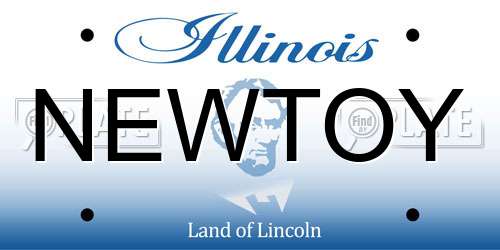 NEWTOY Illinois License Plate