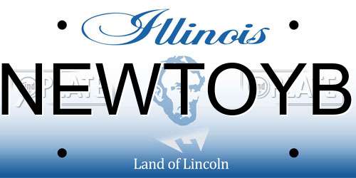 NEWTOYB Illinois License Plate