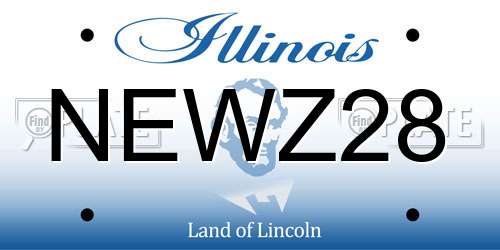 NEWZ28 Illinois License Plate