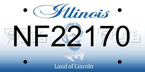 NF22170 Illinois License Plate