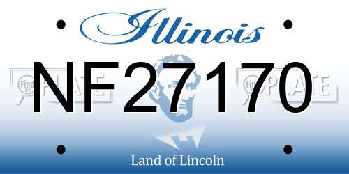 NF27170 Illinois License Plate