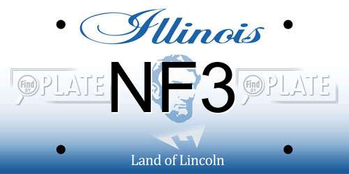 NF3 Illinois License Plate